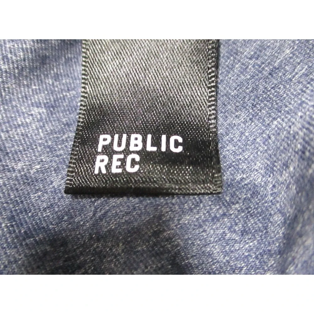 Public Rec Pants Mens 36x30 Blue‎ Knit Joggers Sweatpants Stretch Zip Pockets